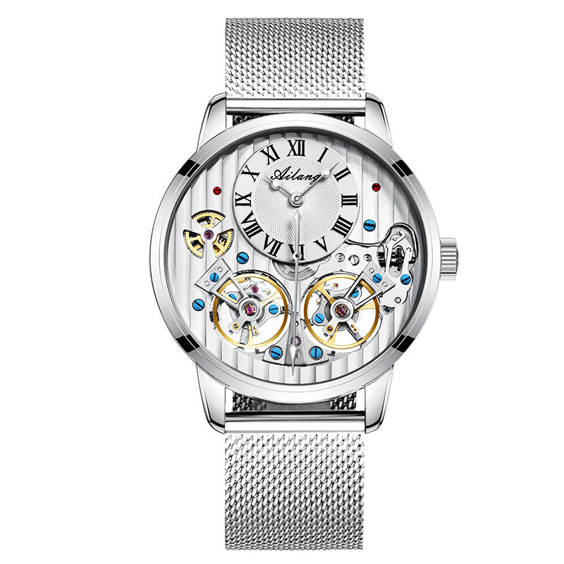 Double Tourbillon Automatic Mechanical Watch Men's Watch