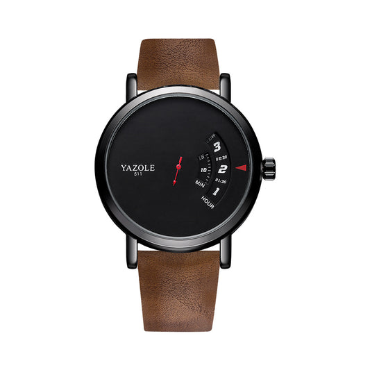 Turntable, Waterproof, Quartz Mens Watch