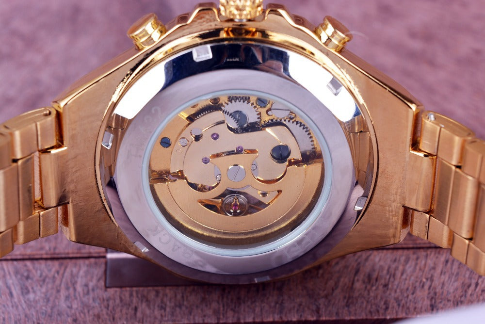 All-steel Hollow Automatic Mechanical Watch For Men