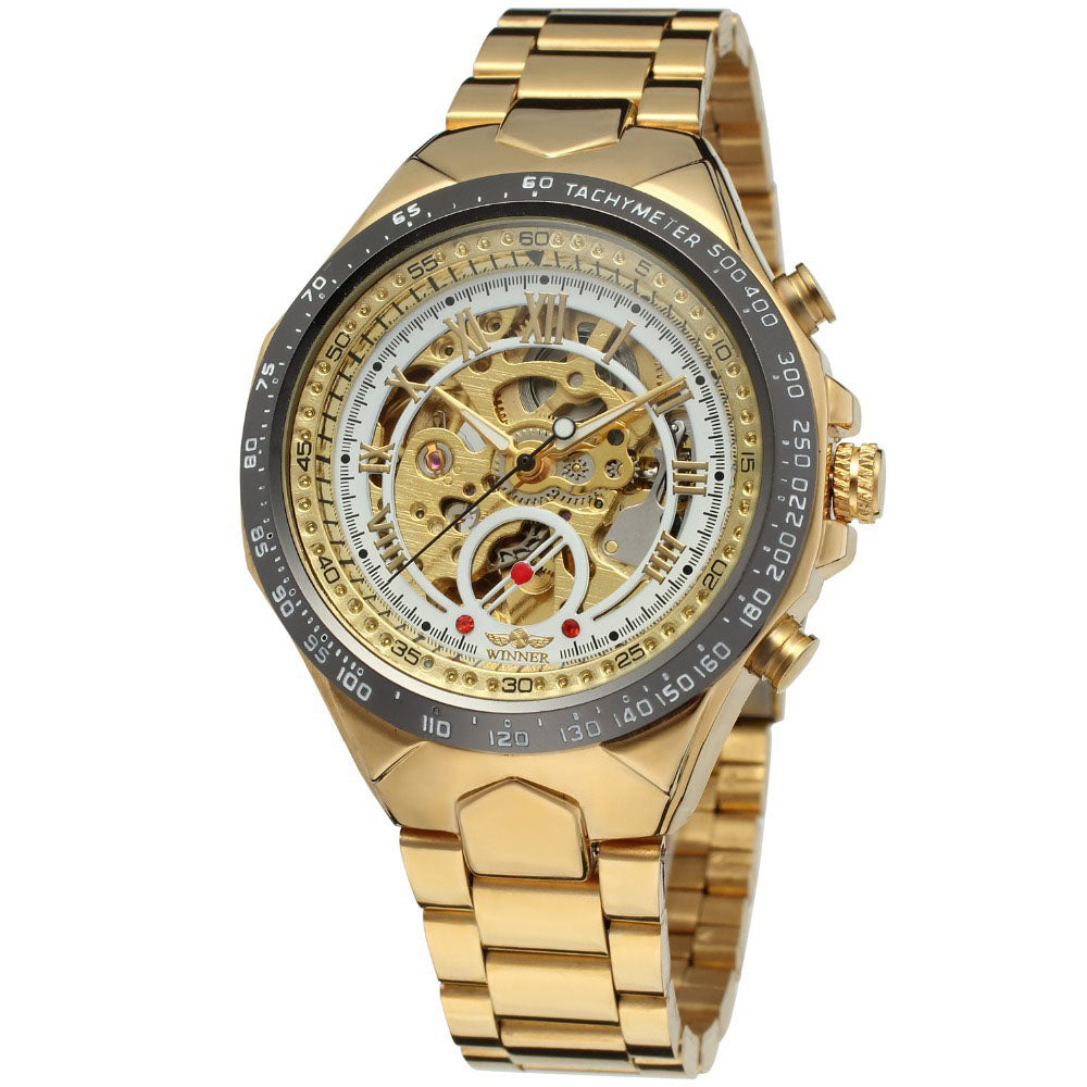 All-steel Hollow Automatic Mechanical Watch For Men
