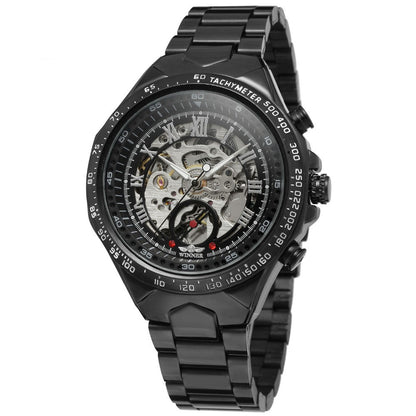 All-steel Hollow Automatic Mechanical Watch For Men