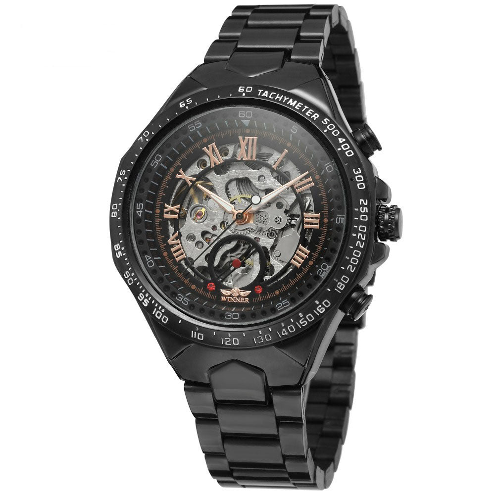 All-steel Hollow Automatic Mechanical Watch For Men