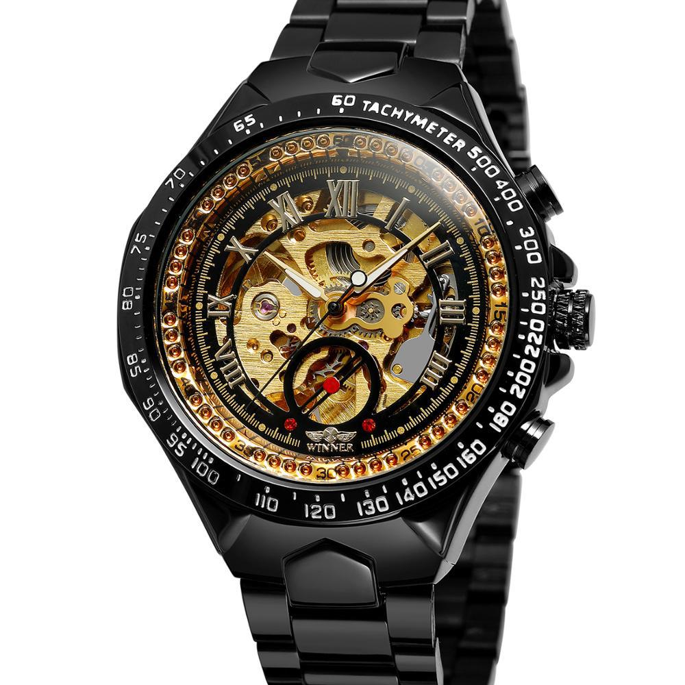 All-steel Hollow Automatic Mechanical Watch For Men