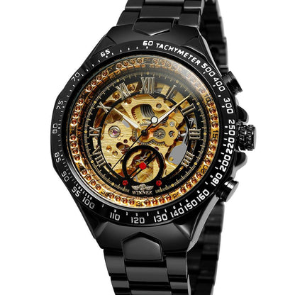 All-steel Hollow Automatic Mechanical Watch For Men