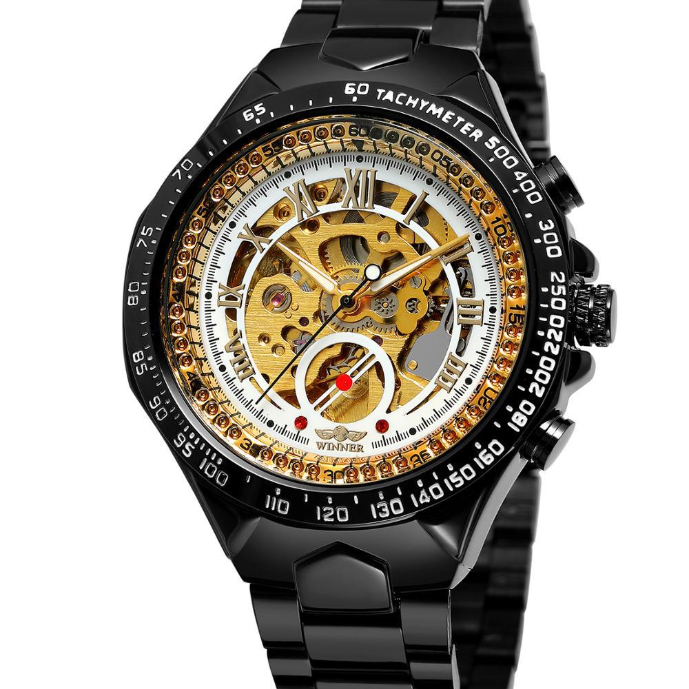 All-steel Hollow Automatic Mechanical Watch For Men