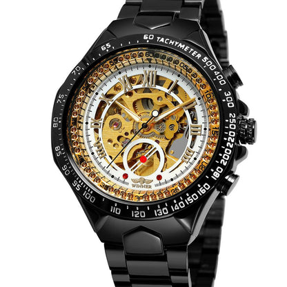All-steel Hollow Automatic Mechanical Watch For Men