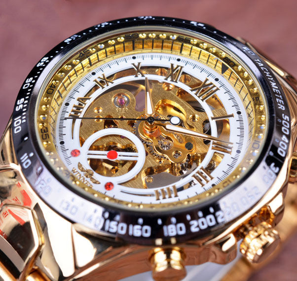 All-steel Hollow Automatic Mechanical Watch For Men