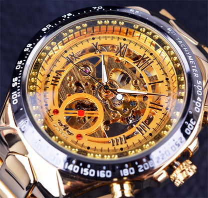 All-steel Hollow Automatic Mechanical Watch For Men