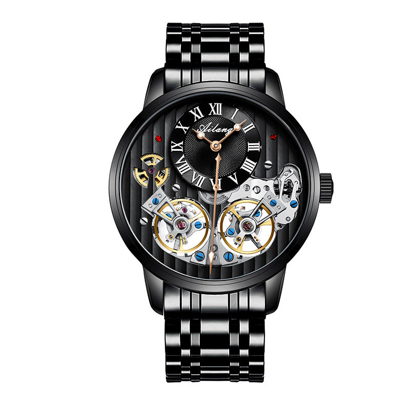 Double Tourbillon Automatic Mechanical Watch Men's Watch