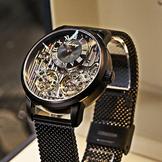 Double Tourbillon Automatic Mechanical Watch Men's Watch